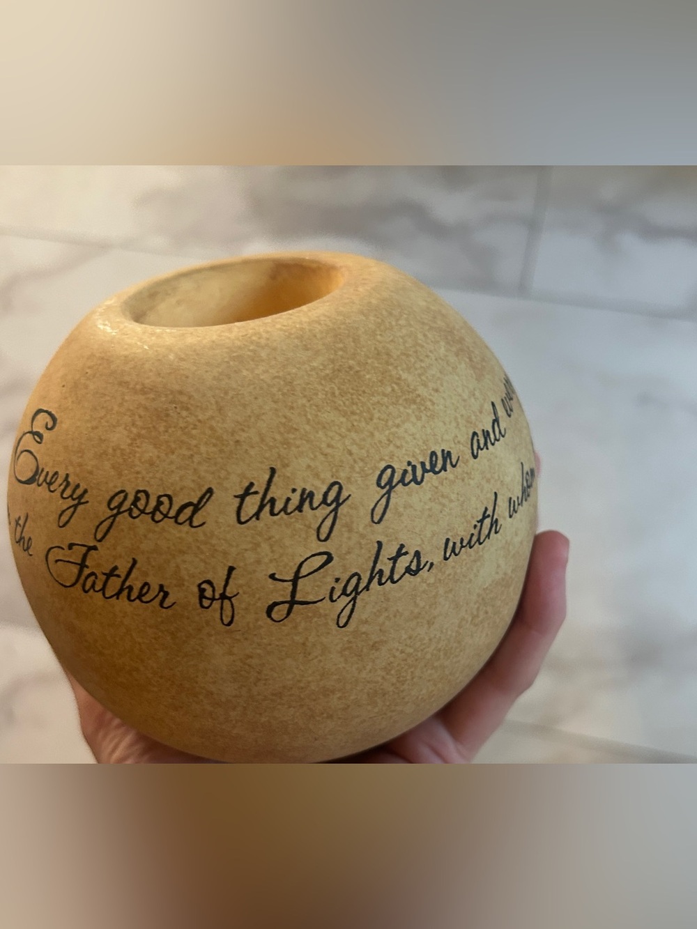 New “Father of Lights” Comfort Candle holder in Original Gift Box *Discontinued
